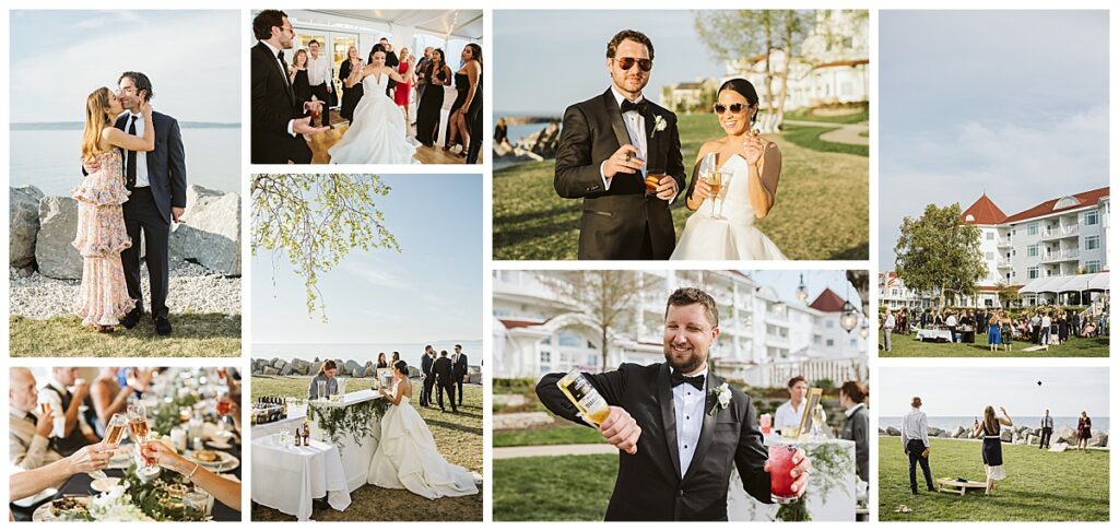 Northern Michigan photographer captures Inn at Bay Harbor weddings.  