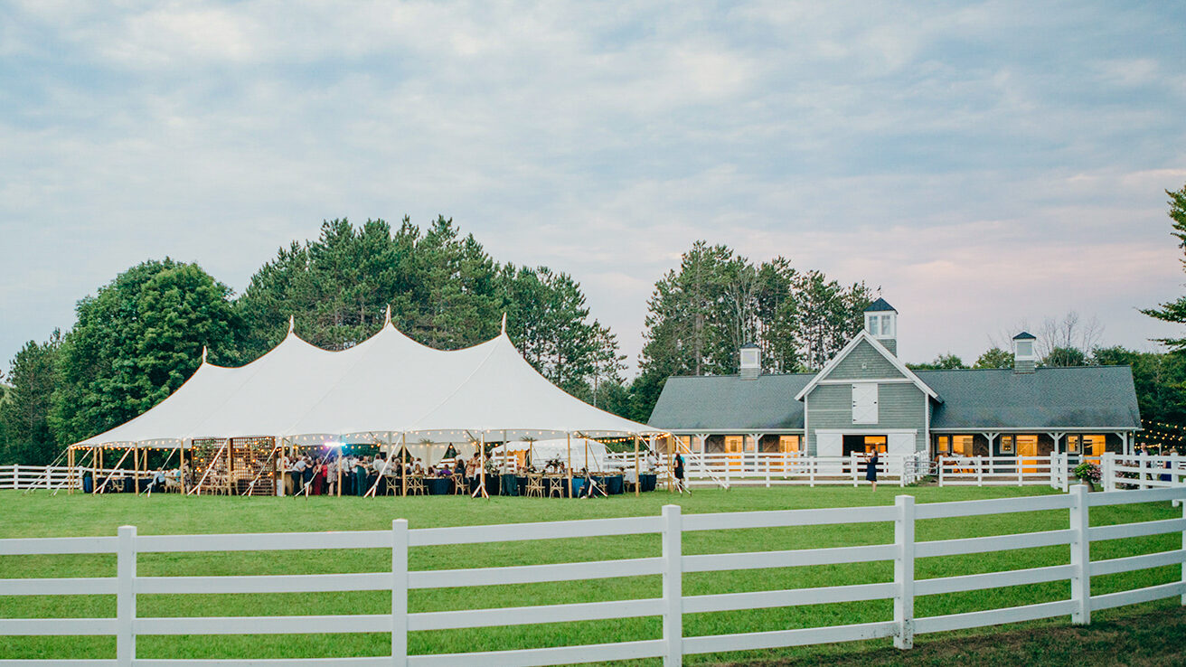 This elegant farmside wedding was planned by Rachel at Sincerely, Ginger.