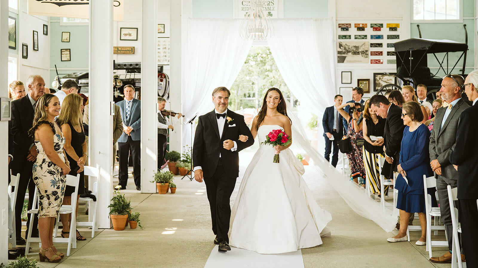 This elegant Mackinac Island wedding at the Grand Hotel was planned by Conradie Event Design.